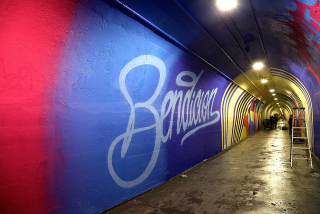 Illustration for article titled This Subway Tunnel Looks Like A Portal To A Psychedelic Fantasy World